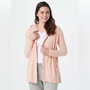 Barefoot Dreams CozyChic Ultra Lite Hooded Cardi XS